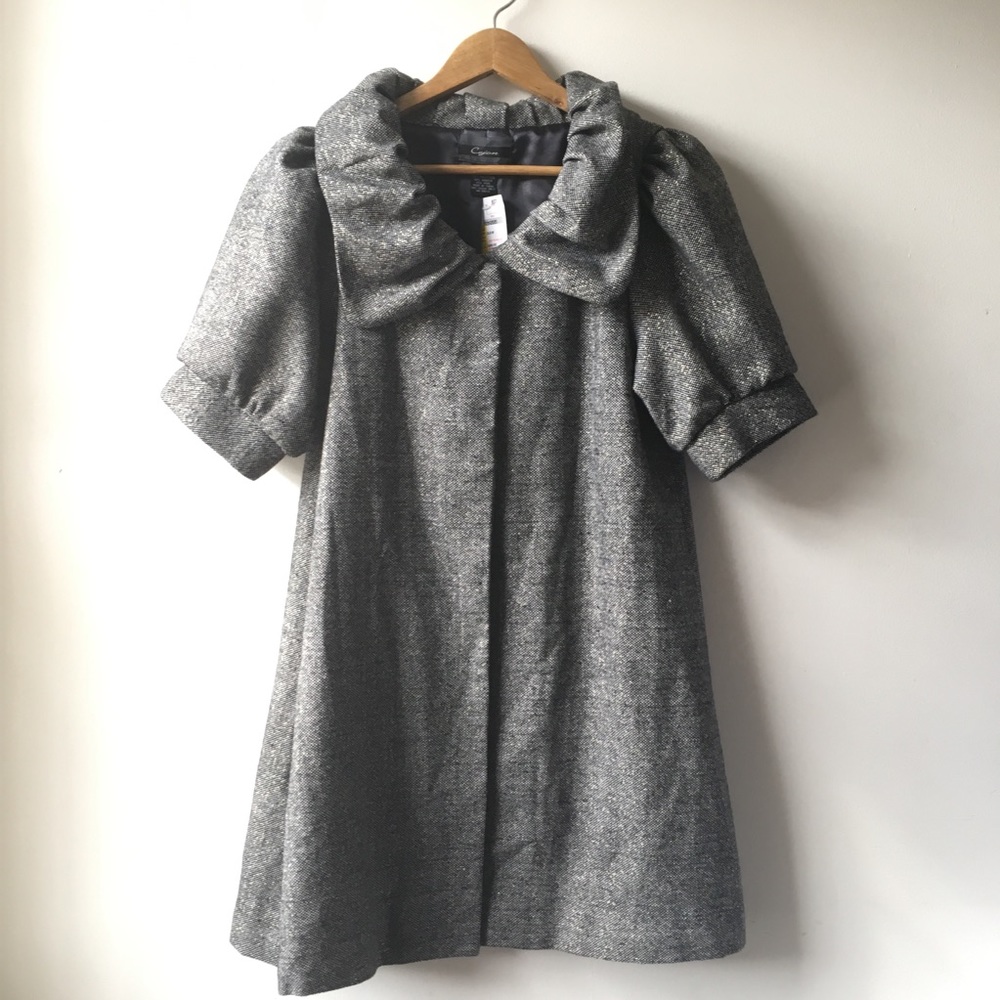 NWT CEJON TWEED A-LINE COAT